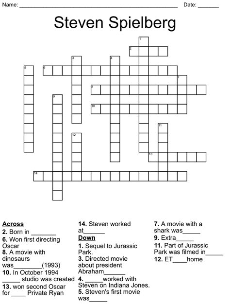 2005 steven spielberg film crossword clue